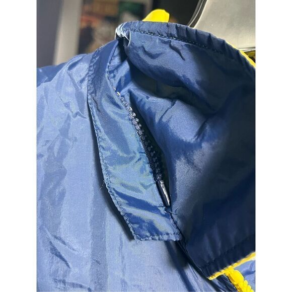 Vintage Y2K University Of Michigan Striped Windbreaker Jacket - Picture 7 of 7